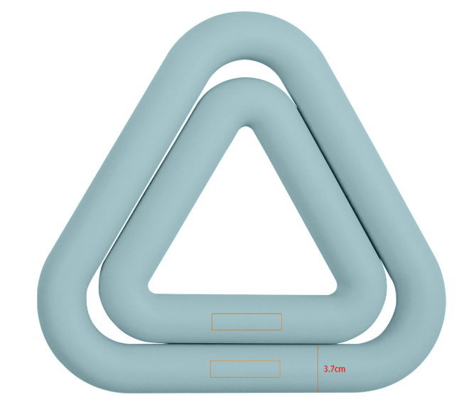 Pilates Yoga Ring Exercises - Anel de ferro triangular, suporte de