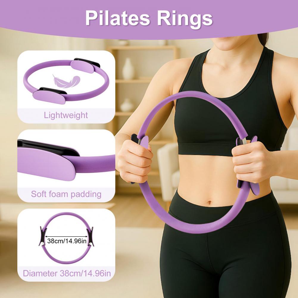 Pilates Yoga Ring Exercises - Mulheres yoga fitness anel círculo pilates