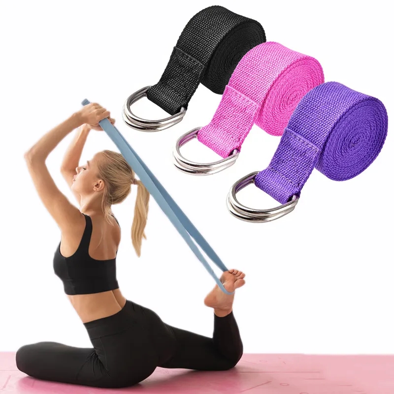 Pilates Yoga Ring Exercises - 183*3.8cm cinta de yoga algodão exercício