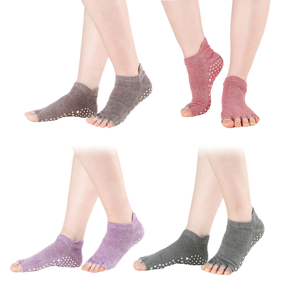 Yoga Mix Pilates - 4 Pares de Meias de Yoga