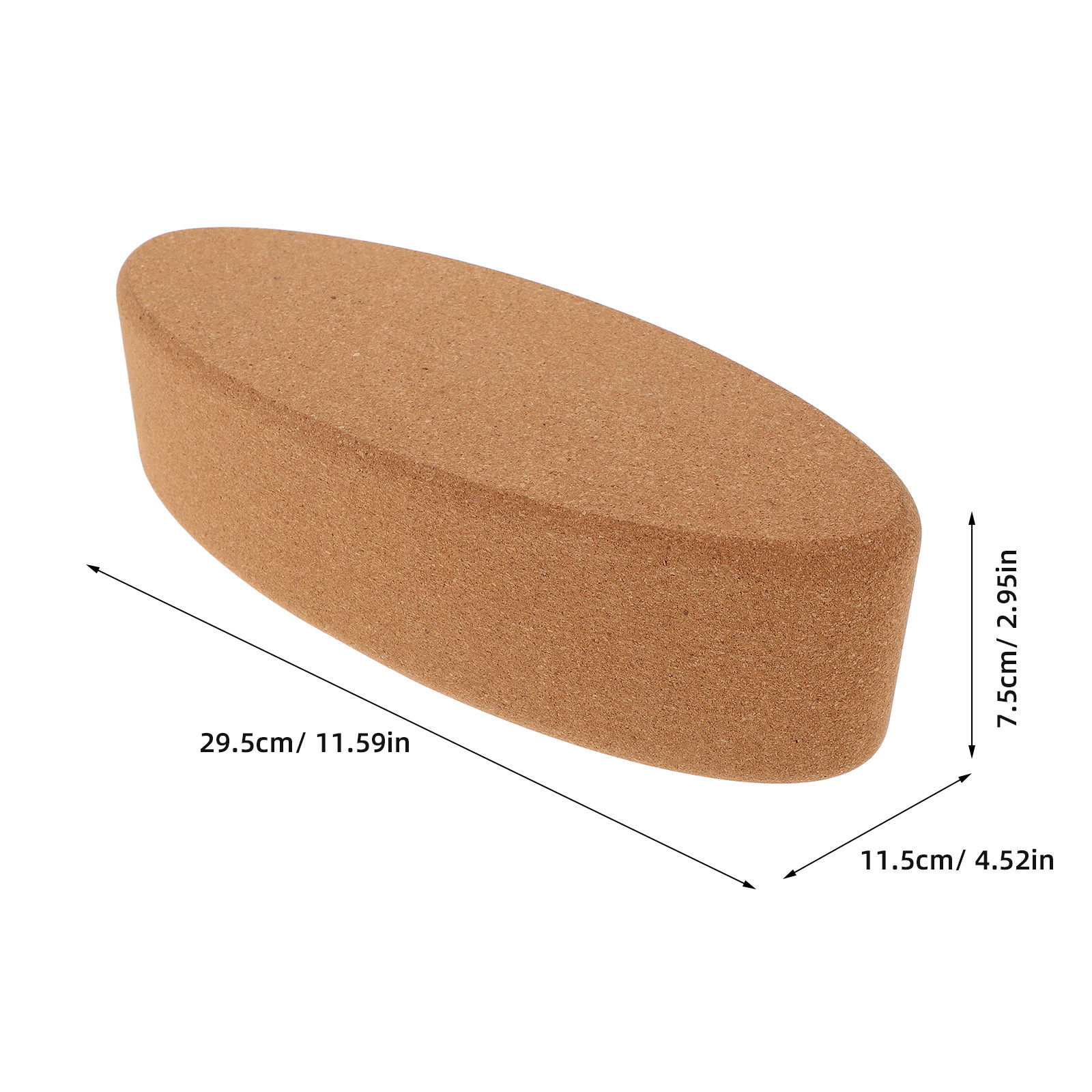 Bloco de Suporte Oval de Corti - Yoga Block Cork avaliação e preço