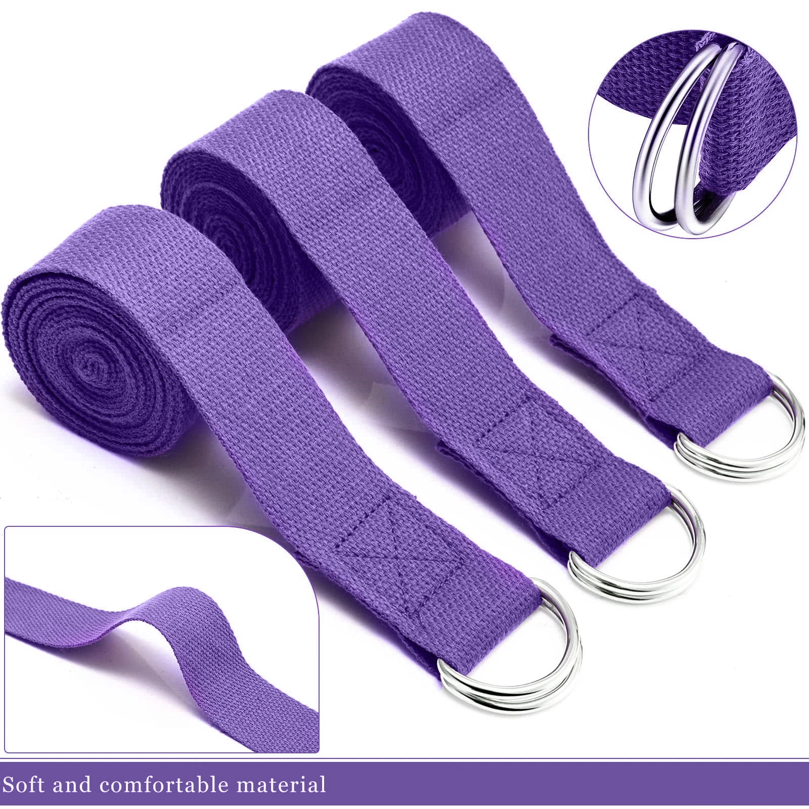 183*3.8cm cinta de yoga algodã - Pilates Yoga Ring Exercises avaliação e preço