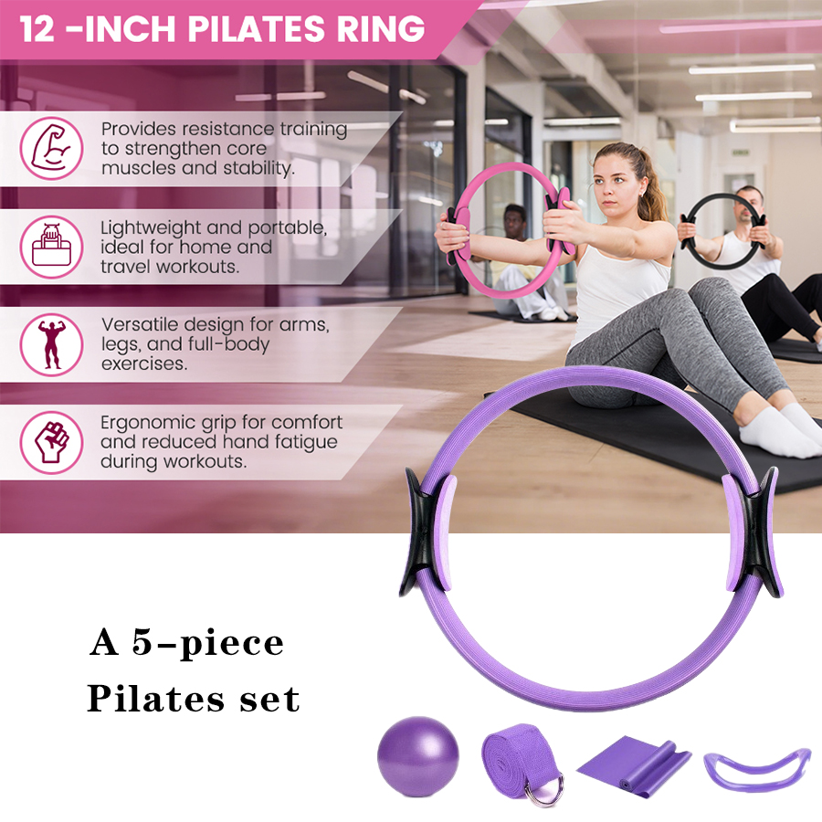 Logotipo personalizado 5 peças - Pilates Yoga Ring Exercises avaliação e preço