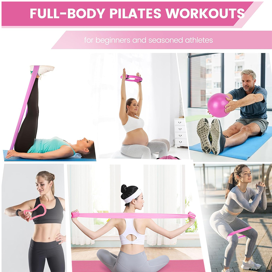 Logotipo personalizado 5 peças - Pilates Yoga Ring Exercises avaliação e preço