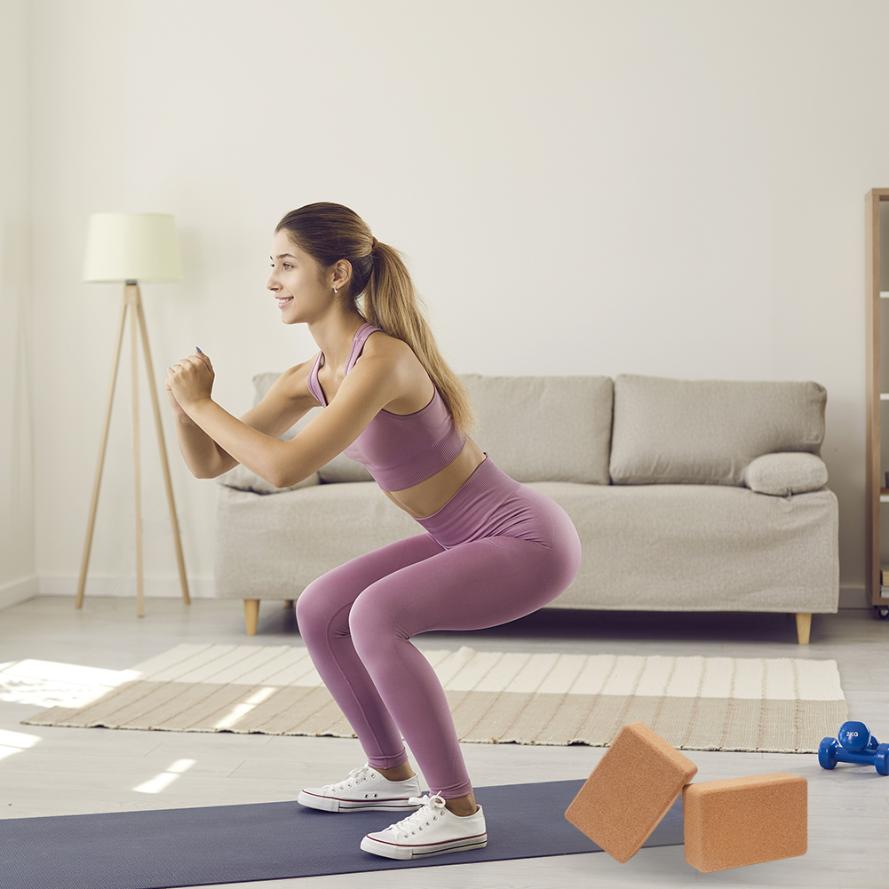 1 Bloco de Cortiça para Yoga,  - Yoga Block Cork avaliação e preço