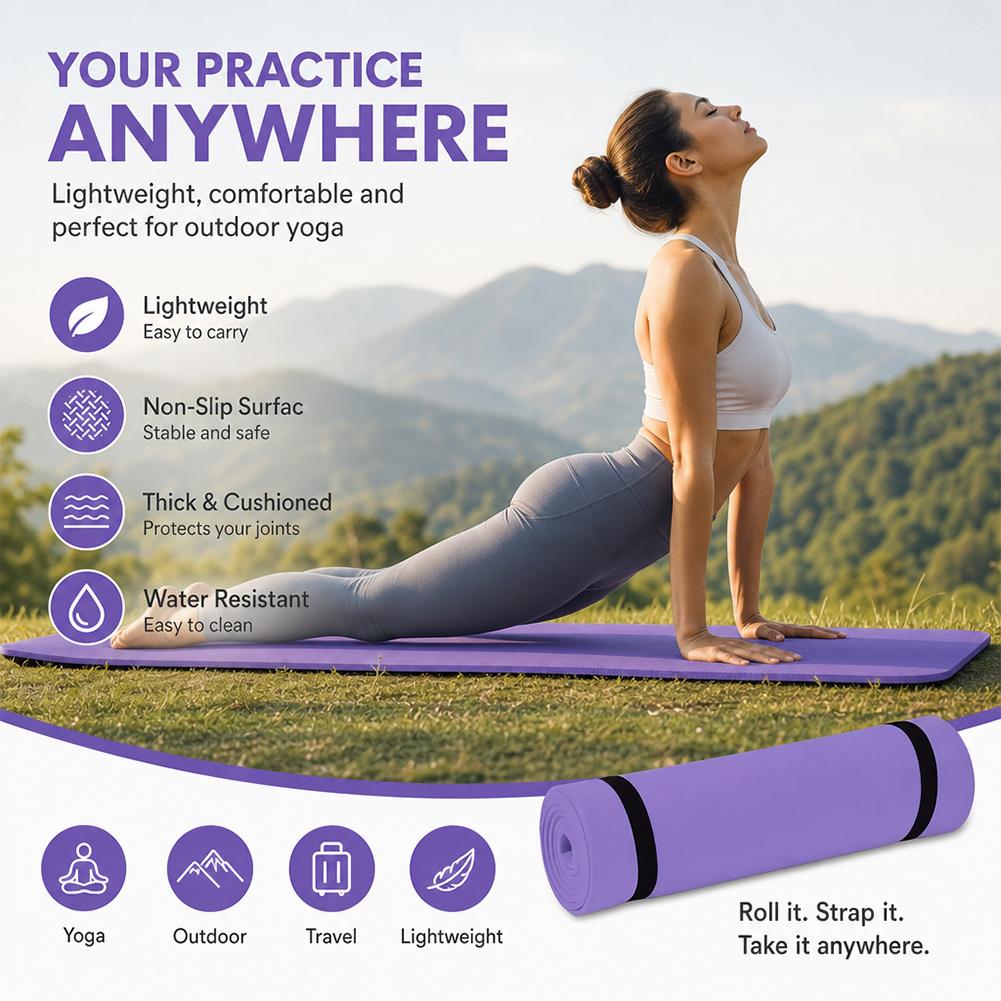 Tapete de ioga grosso antiderr - Mat Pilates Yoga avaliação e preço