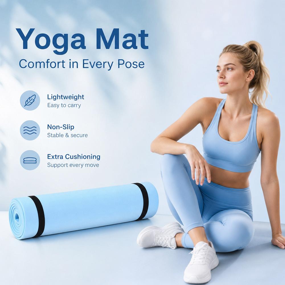 Tapete de ioga grosso antiderr - Mat Pilates Yoga avaliação e preço